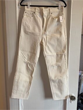 GAP Cream High Rise Cheeky Straight Jeans NWT